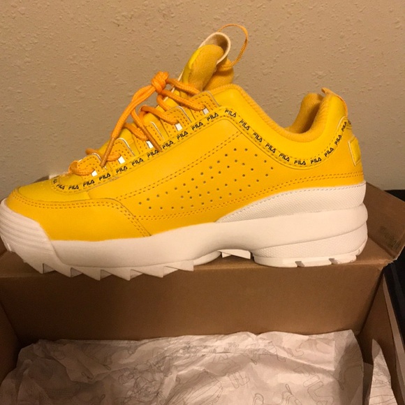fila disruptor ii premium repeat yellow